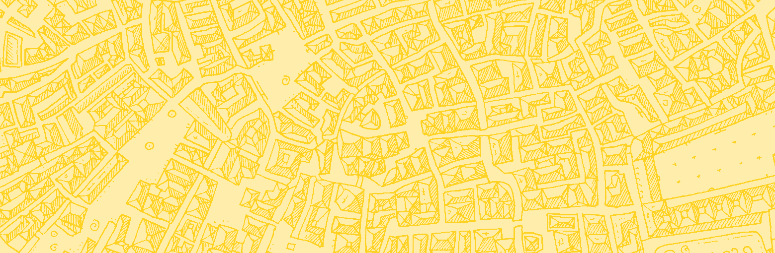 plan de ville dessiné manuellement